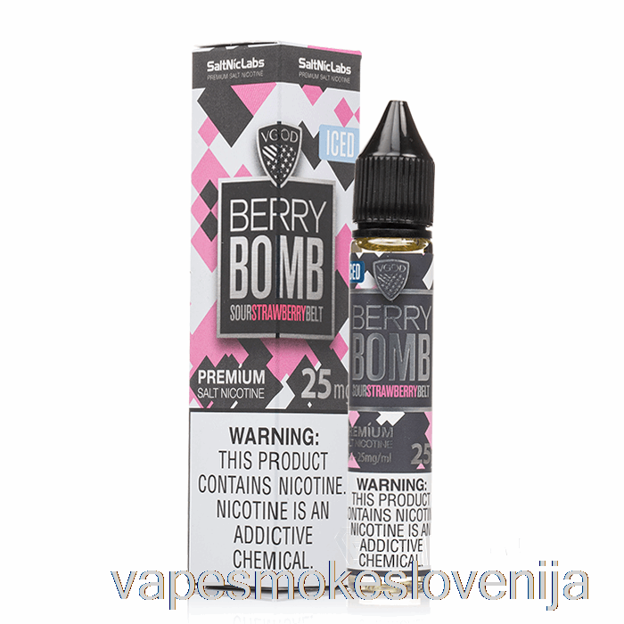 Vape Slovenija Ledena Jagodna Bomba - Vgod Soli - 30ml 25mg